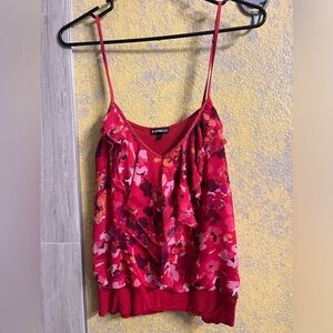 Express Women’s pink floral top